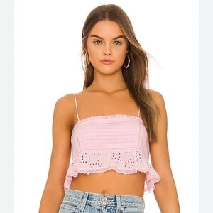 NEW Tularosa Genevieve top in peony pink